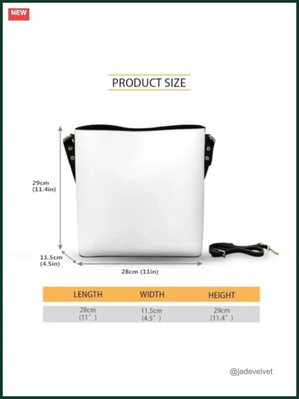 Faux Leather Bucket Crossbody Bag & Wallet Set - Purse with Detachable Straps